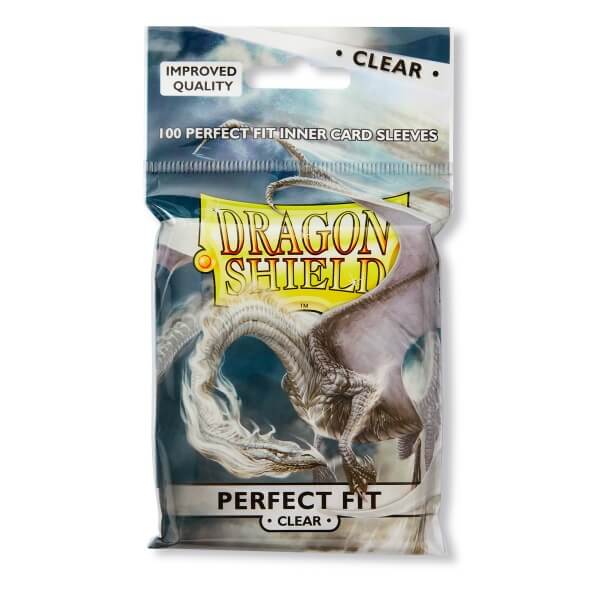 Dragon Shield Card Covers - Perfect Fit Clear/Clear - 100pcs