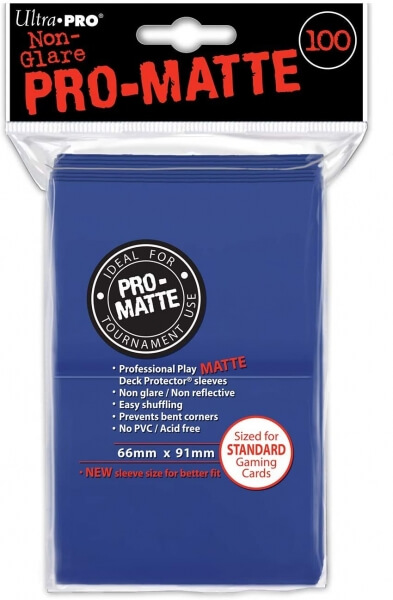 Card sleeves Ultra Pro Pro-Matte Blue 2x50 pcs