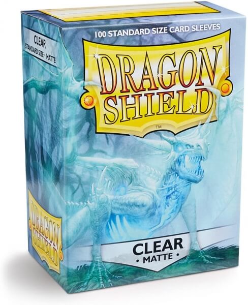 Dragon Shield Protector Card Covers - Matte Clear - 100 pcs
