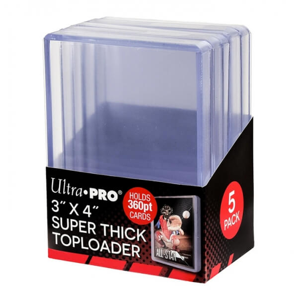 Toploader Ultra Pro 3x4 Super Thick 360PT Toploaders - 5 pcs