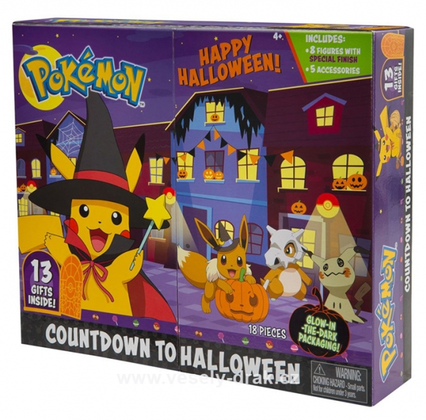 Pokémon Calendar Happy Halloween (8 Pokémon figures - 5 cm)