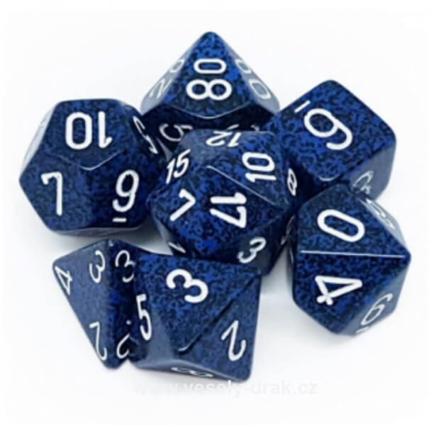 Chessex Speckled Polyhedral 7-Die Set - Stealth