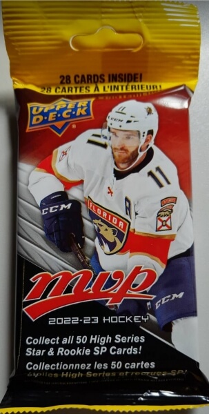 2022-23 NHL Upper Deck MVP Fat pack - hockey cards