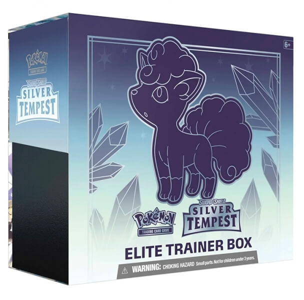 Pokémon Sword and Shield - Silver Tempest Elite Trainer Box - Alolan Vulpix VSTAR