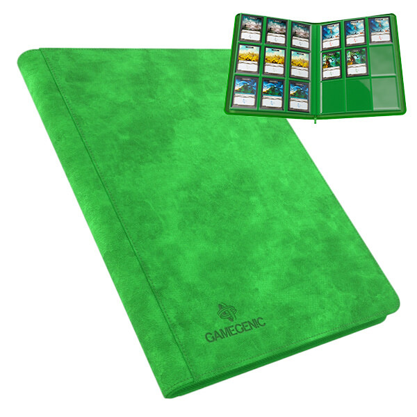 Gamegenic Zip-Up 18-Pocket Green Card Album