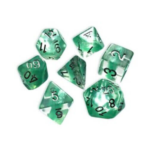 Gate Keeper Games Neutron Dice Set - Mint 7-Dice Set