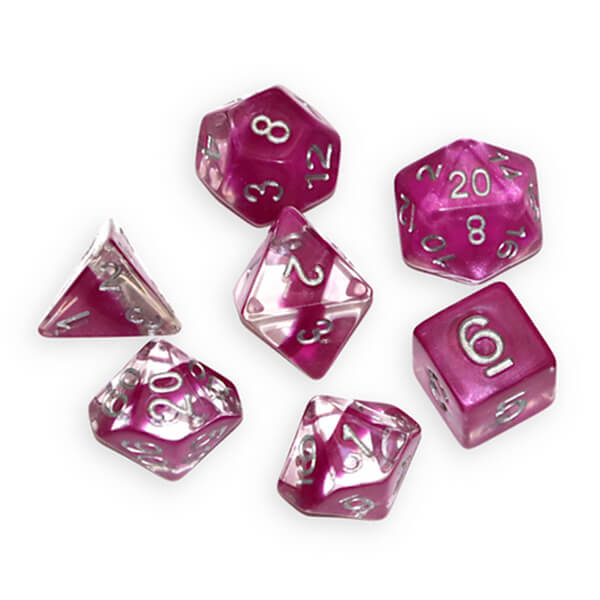 Gate Keeper Games Neutron Dice - Wine 7-Dice Set