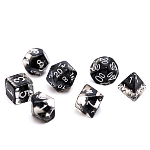 Gate Keeper Games Neutron Dice - Smoke 7-Dice Set