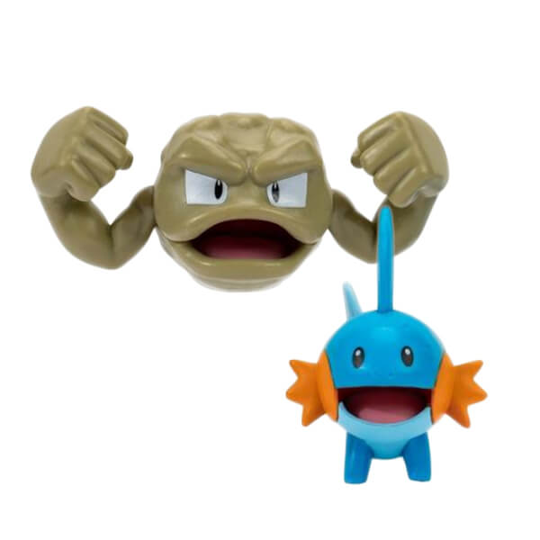 Pokémon action figures Mudkip and Geodude 5 cm