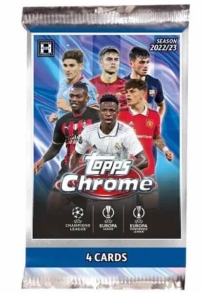2022-2023 Topps Chrome Champions League Hobby Pack - soccer cards