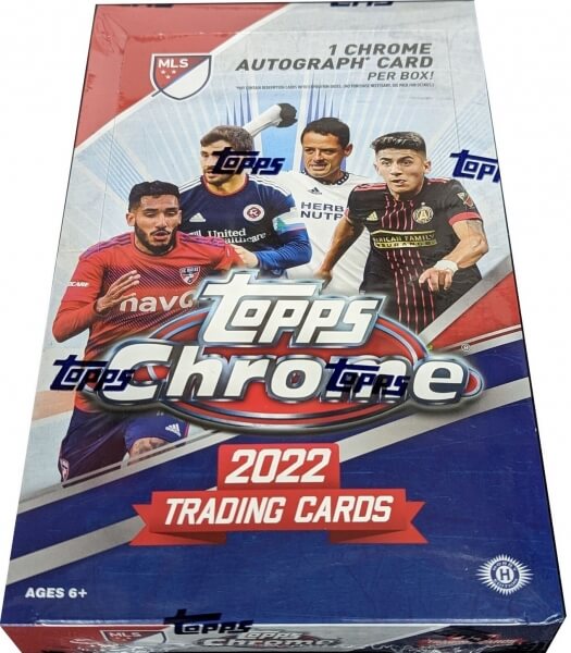2022 Topps Chrome Major League Soccer Hobby Box - Soccer Cards