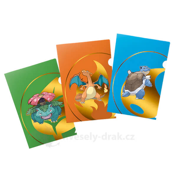 Pokémon boards A4 (3 pcs - Charizard, Blastoise, Venusaur)
