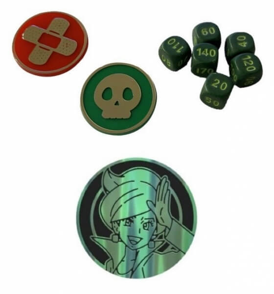 Pokémon Professor Juniper chips and dice