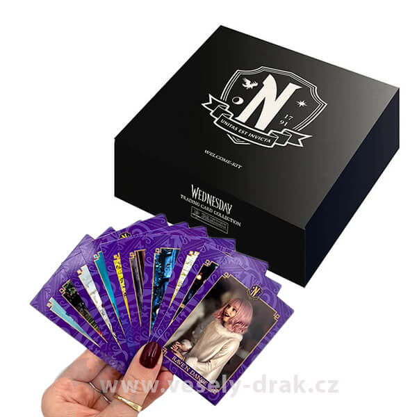 Wednesday Gift Set Nevermore - gift set with cards - EN