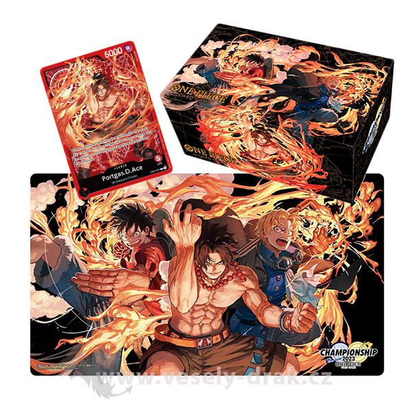 One Piece Card Game - Ace, Sabo and Luffy Set (box, mat and card)