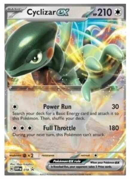 Pokémon card Cyclizar ex + Rotom