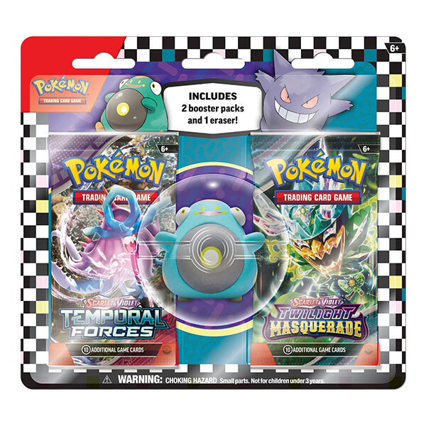 Pokémon Back to School 2024 Eraser Blister - Bellibolt (2 decks of cards + school eraser)