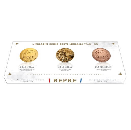 Soccer cards - medal series Česko-slovenská reprezentace - Sleeve pack 