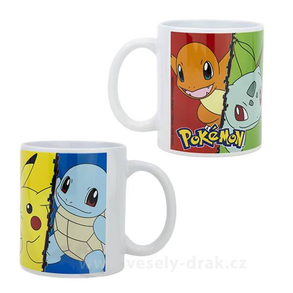 Pokémon Mug - Pikachu, Squirtle, Bulbasaur and Charmander