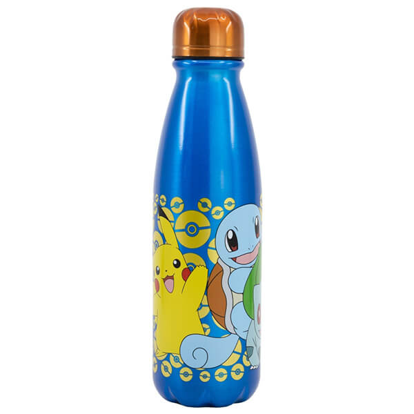 Pokémon aluminium drinking bottle with screw cap - 600 ml