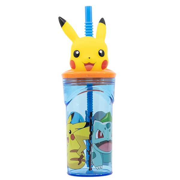 Pokémon cup with straw