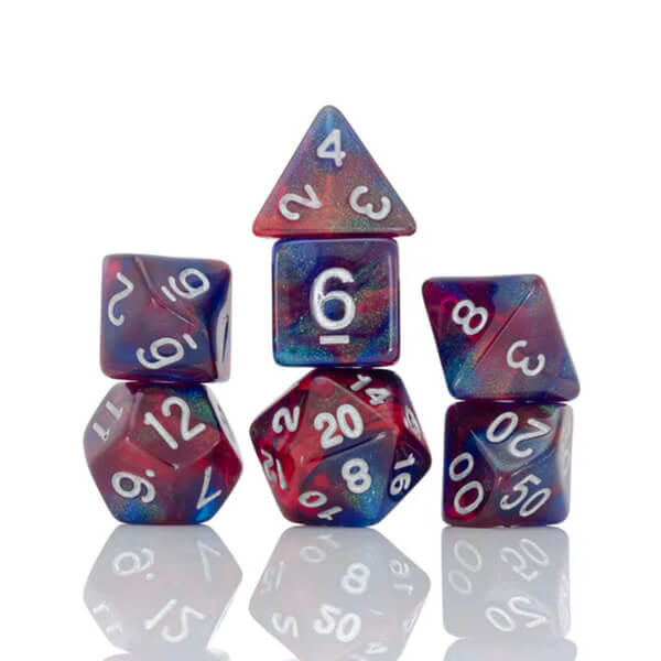Sirius Dice Polyhedral - Summer Berries - 7 pcs