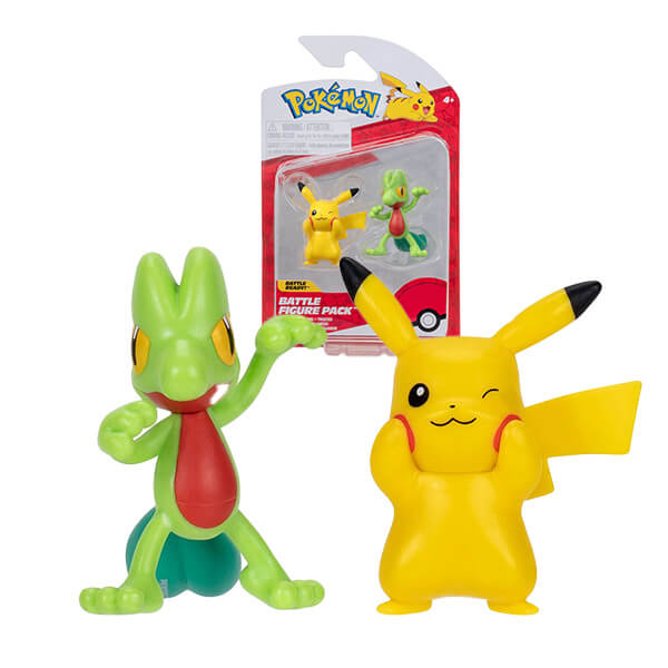 Pokémon Action figures Pikachu and Treecko - 5 cm
