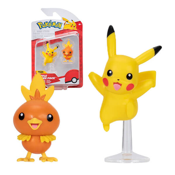 Pokémon Action figures Pikachu and Torchic - 5 cm