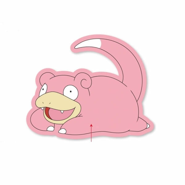 Pokémon Slowpoke Pillow - 35 cm