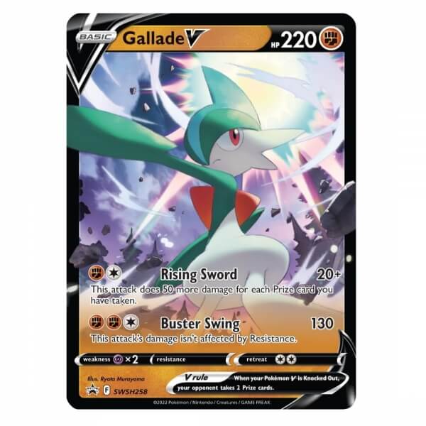Pokémon card Gallade V from Hidden Potential Tin