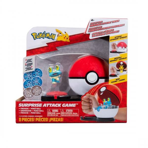 Pokemon Surprise Attack Game - Froakie and Poké Ball