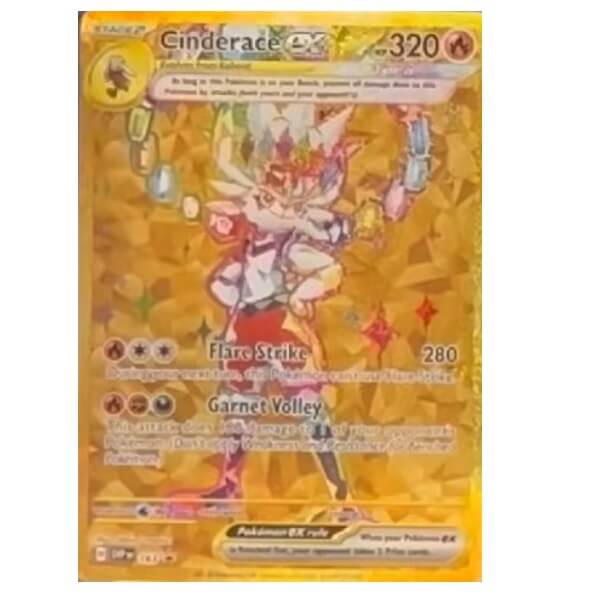 Pokémon card Cinderace ex from UPC - Terapagos ex
