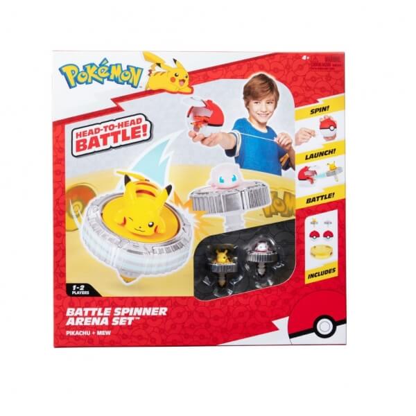 Pokémon Toy - Battle Spinner 2-Pack - Pikachu and Mew