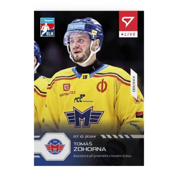 Hockey card Live Tipsport 2024-2025 - L-31 Tomas Zohorna