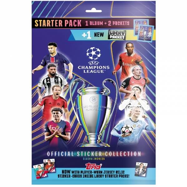 Topps Champions League 2025 Album Pack - album + 2 packs stickers