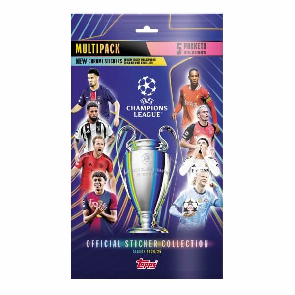 Topps Champions League 2025 Multipack - 5 packs stickers