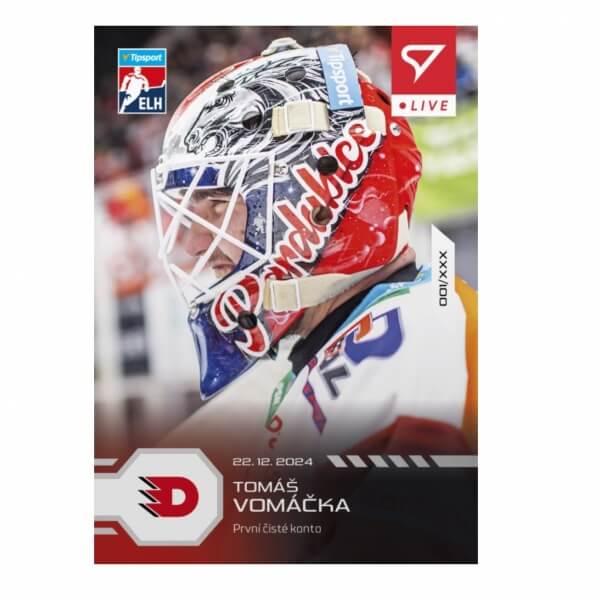 Hockey card Live Tipsport 2024-2025 - L-61 Tomáš Vomáčka