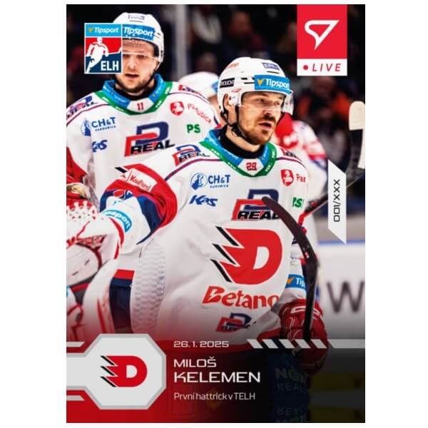 Hockey card Live Tipsport 2024-2025 - L-77 Miloš Kelemen