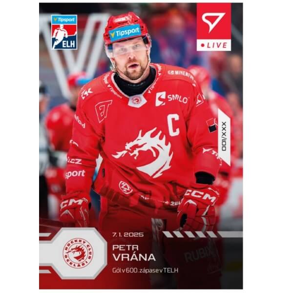 Hockey card Live Tipsport 2024-2025 - L-72 Petr Vrána