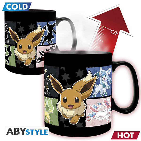 Pokémon Heat Change Mug Eevee - 460 ml