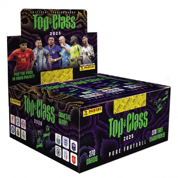 Panini Top Class 2025 Soccer Cards - Booster Box