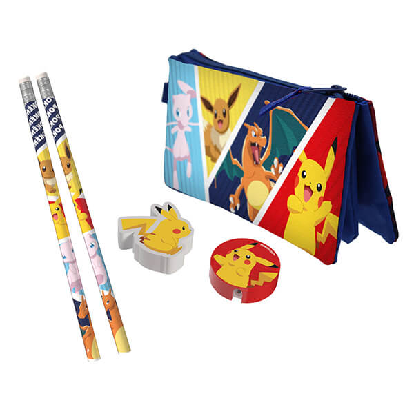 Pokémon school kit with pencil case