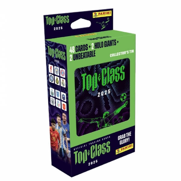 Soccer cards Panini Top Class 2025 - large tin
