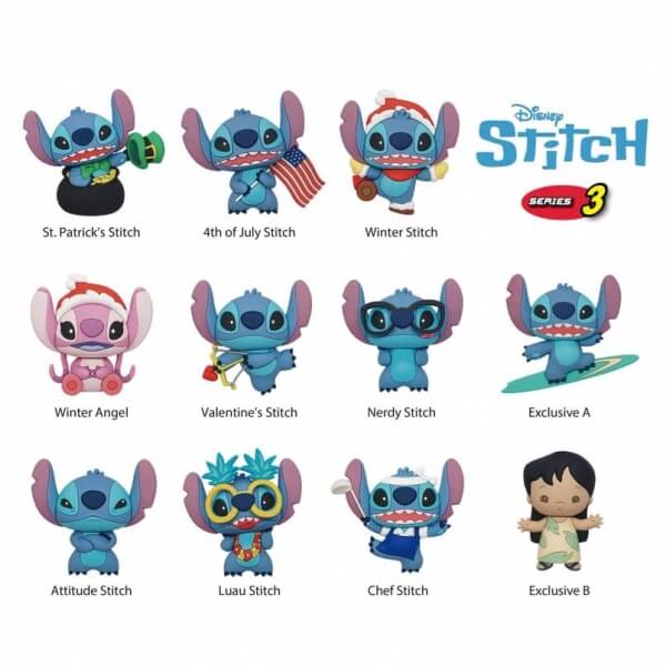 Lilo and Stitch 3D Keyring - Mystery Pack Series 3