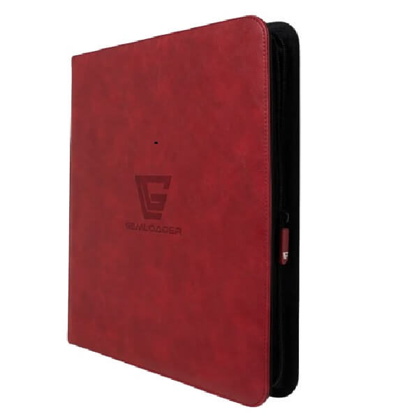 Album Gemloader Premium Traditional Sleeved Binder (480 pockets 3x4) Red