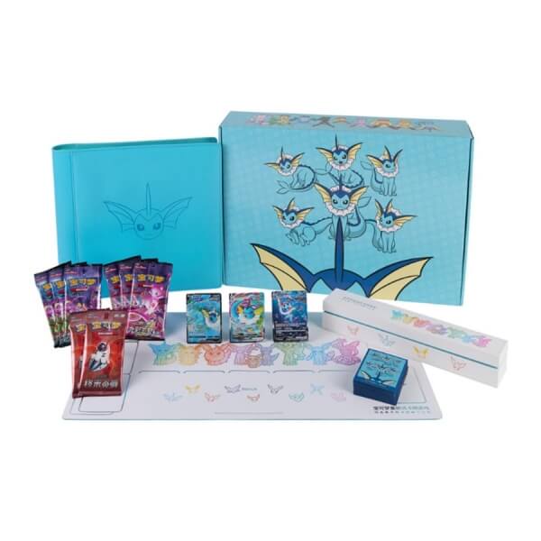 Pokémon Cards Vaporeon Gift Box Binder CHI Eevee GX - Chinese