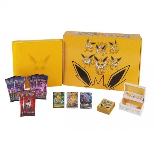Pokémon Cards Jolteon Gift Box Binder CHI Eevee GX - Chinese