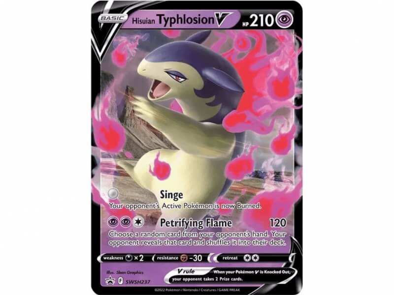 Pokémon card Hisuian Typhlosion V