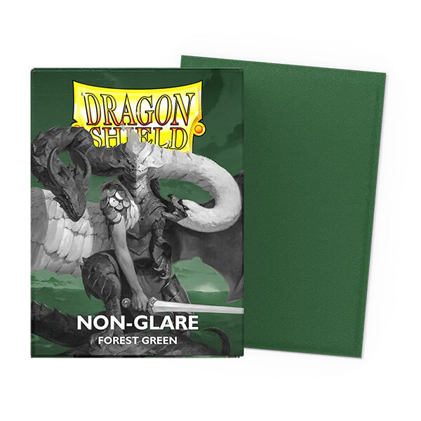 Dragon Shield Matte Card Sleeves - Forest Green Non-Glare - 100 pcs
