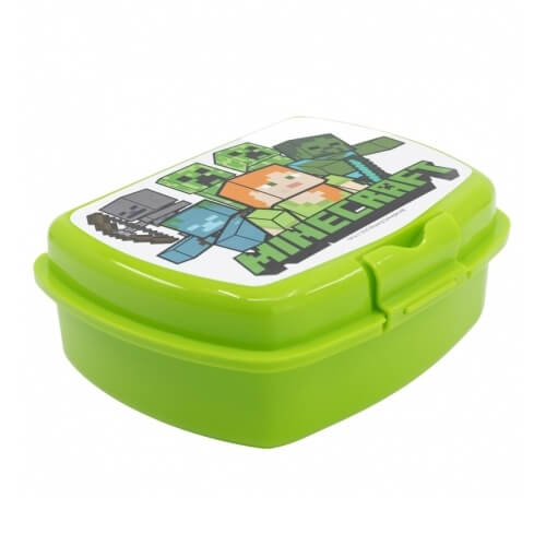Minecraft snack box - single chamber green